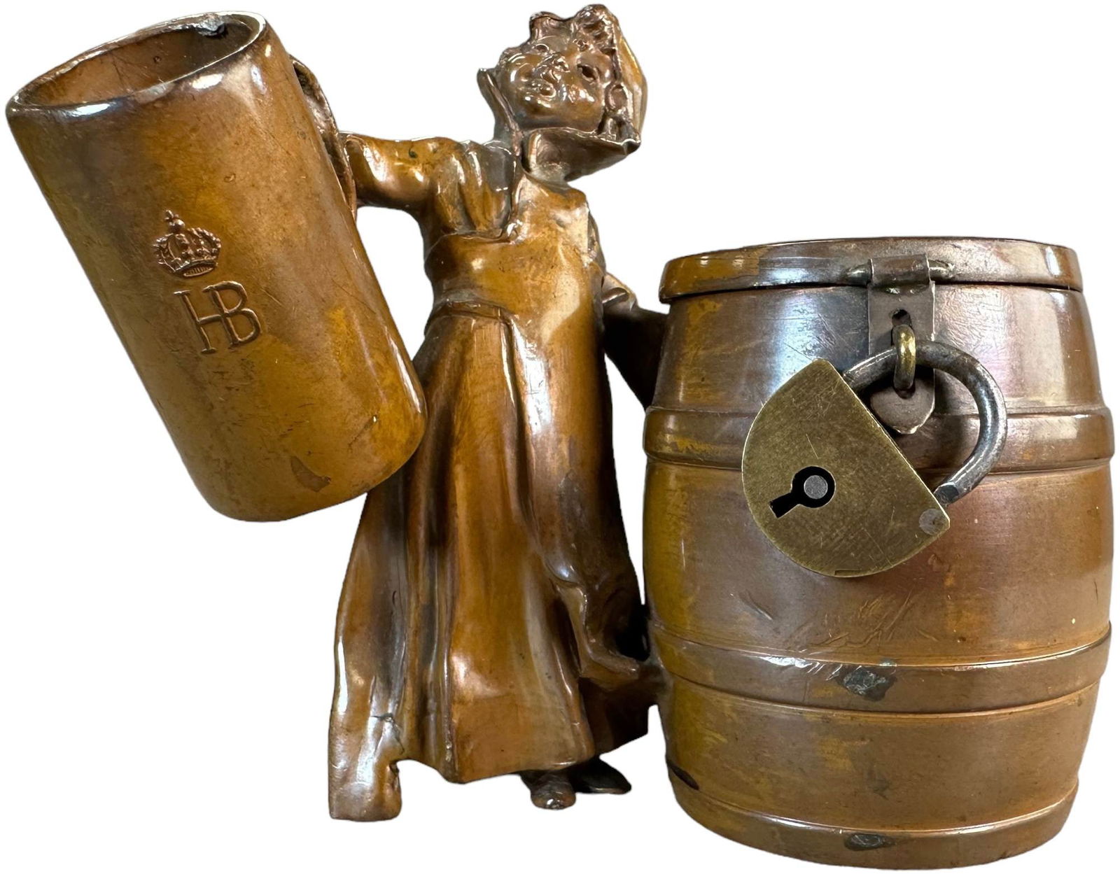 HOFBRAU MUNICH MONK BEER BARREL BANK (1 of 6)