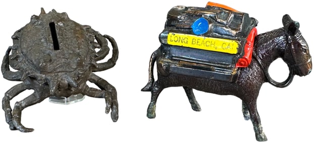 CRAB ON BASKET & DONKEY W/ TOOL PACK BANKS