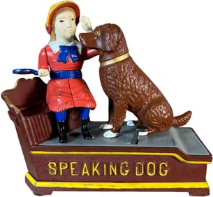 SPEAKING DOG MECHANICAL BANK