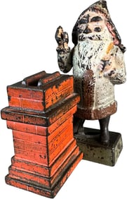 SANTA AT CHIMNEY MECHANICAL BANK