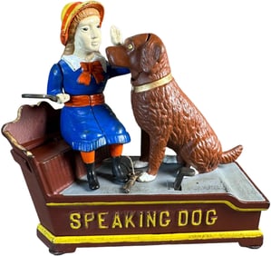 SPEAKING DOG MECHANICAL BANK