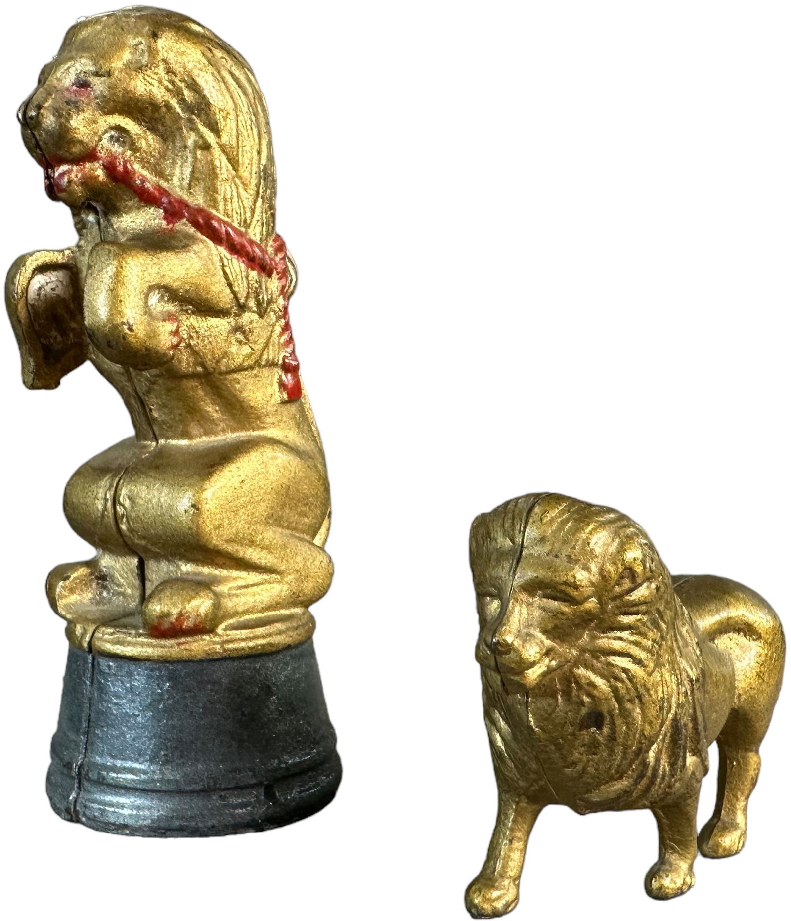 LION ON TUB-CORD & SMALL LION STILL BANKS (1 of 7)