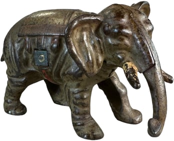 KENTON ELEPHANT W/ BLANKET STILL BANK