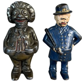 CLOWN W/ GOLLIWOG & MULLIGAN COP STILL BANKS