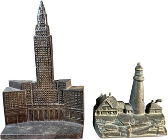 CLEVELAND TERMINAL TOWER DOORSTOP & LIGHTHOUSE