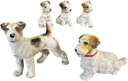 SMALL CAST IRON DOG MINIATURE FIGURES