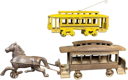 JONES & BIXLER W/ HARRIS CAST IRON TROLLIES