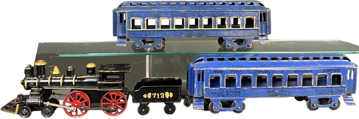 HARRIS CAST IRON & SHEET METAL PASSENGER TRAIN