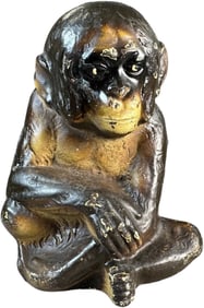 SITTING MONKEY DOORSTOP