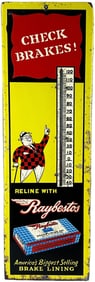 RAYBESTOS BRAKE LINING THERMOMETER SIGN