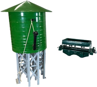 BUDDY L WATER TOWER & DUMP CAR