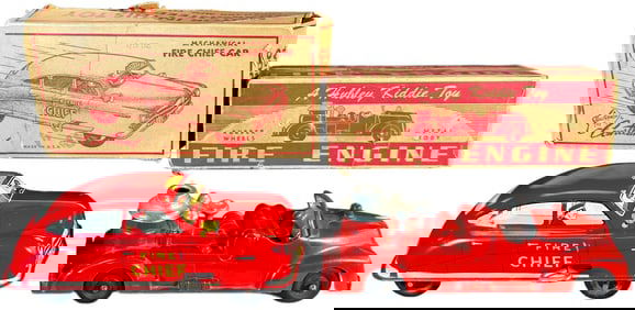 BOXED COURTLAND & HUBLEY KIDDIE FIRE AUTOS