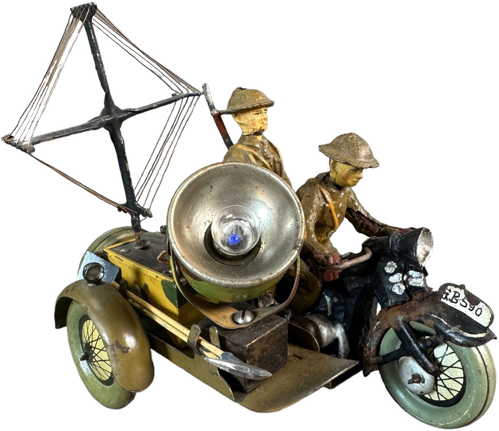 VERY RARE HAUSSER/ELASTOLIN MOTORCYCLE (1 of 5)