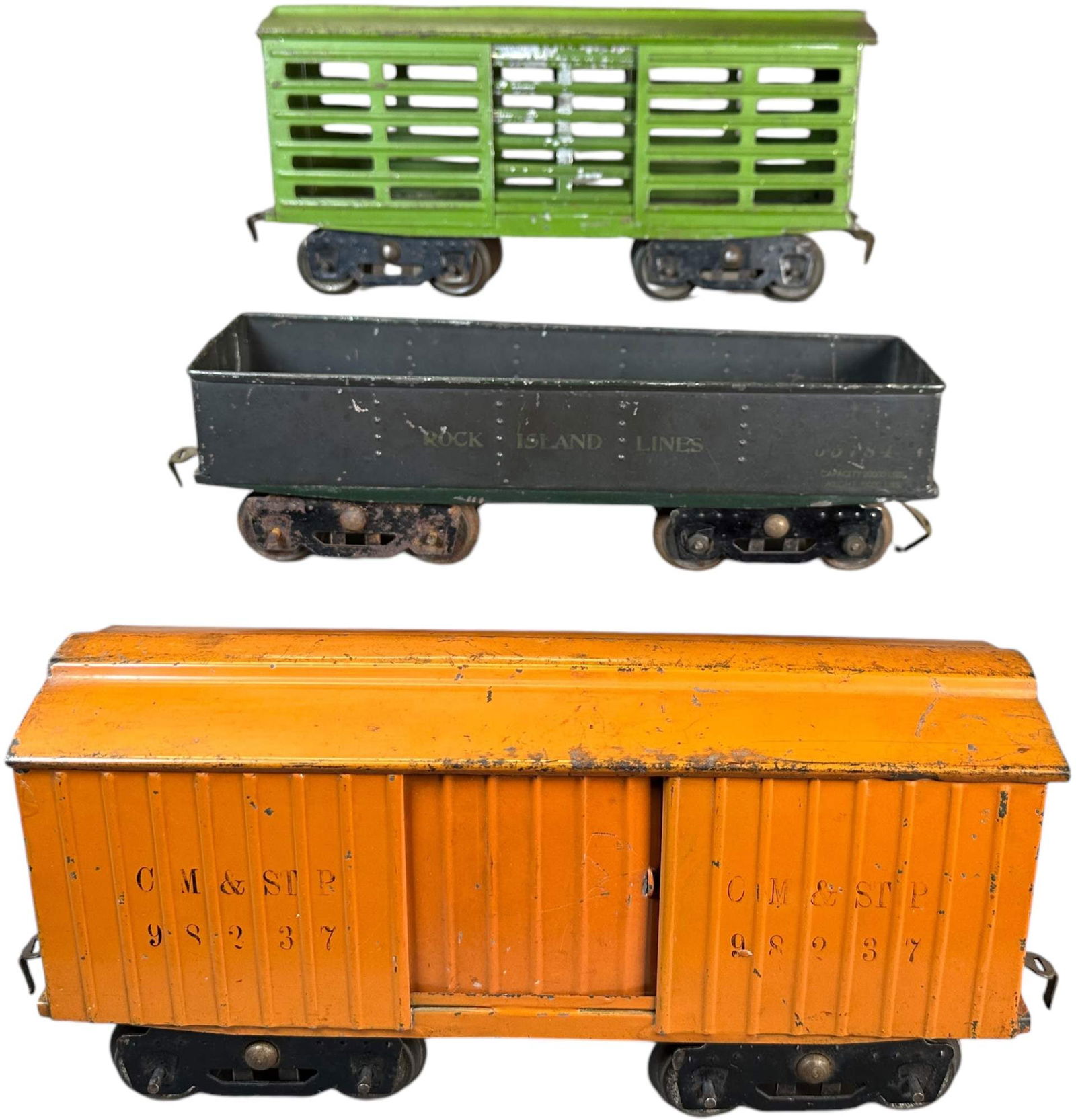 RARE AMERICAN FLYER CARS W/ LIONEL BODIES (1 of 5)