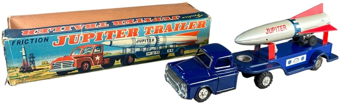 BOXED JUPITER SPACE ROCKET TRAILER