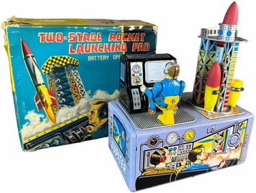 BOXED NOMURA TWO-STAGE ROCKET LAUNCHING PAD