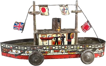 PRE-WAR JAPANESE KURAMOCHI NAVAL BATTLESHIP