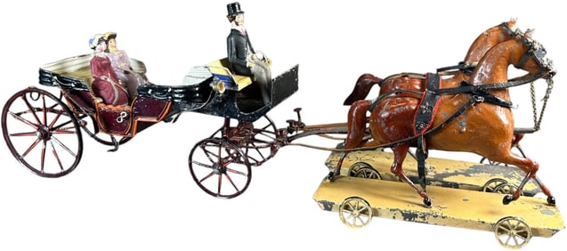 LARGE LUTZ HORSE DRAWN PHAETON