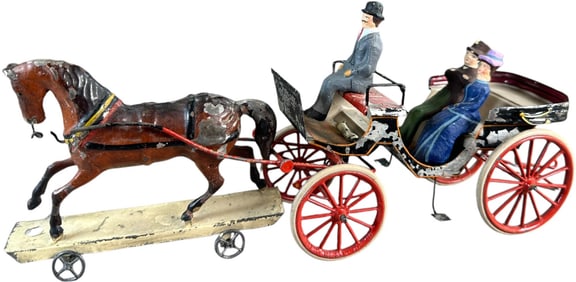 MEDIUM BUCHNER LUTZ HORSE CARRIAGE