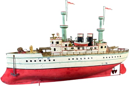 EARLY FLEISCHMANN BATTLESHIP