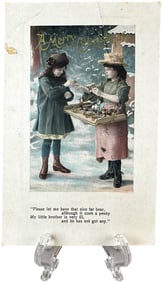 A MERRY CHRISTMAS PENNY TOY POST CARD