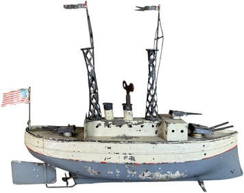 FLEISCHMANN CLOCKWORK GUNBOAT