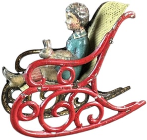 MEIER ROCKING CHAIR W/ BUNNY PENNY TOY