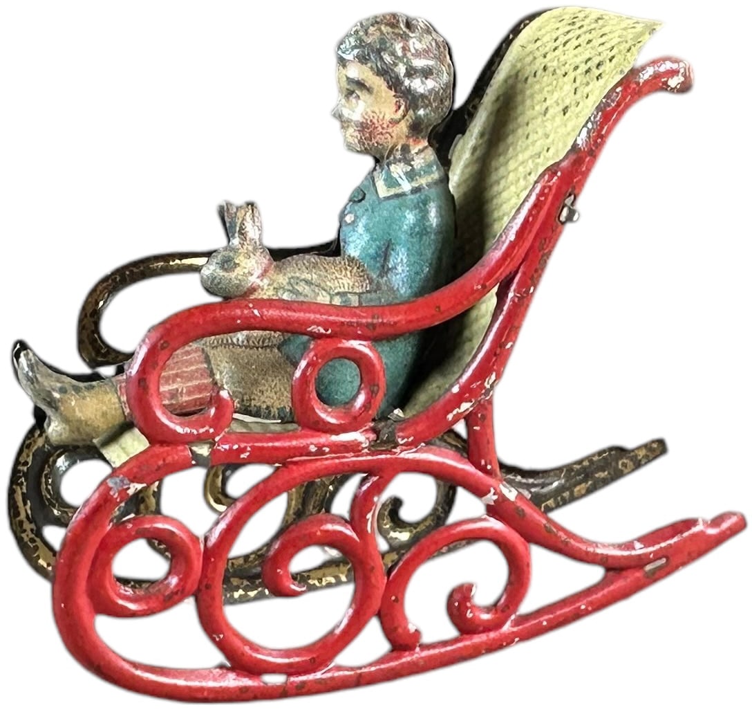 MEIER ROCKING CHAIR W/ BUNNY PENNY TOY (1 of 6)