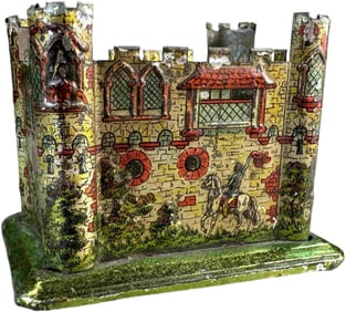MEIER MEDIEVAL CASTLE PENNY TOY BANK