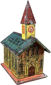 CHURCH W/STEEPLE PENNY TOY BANK