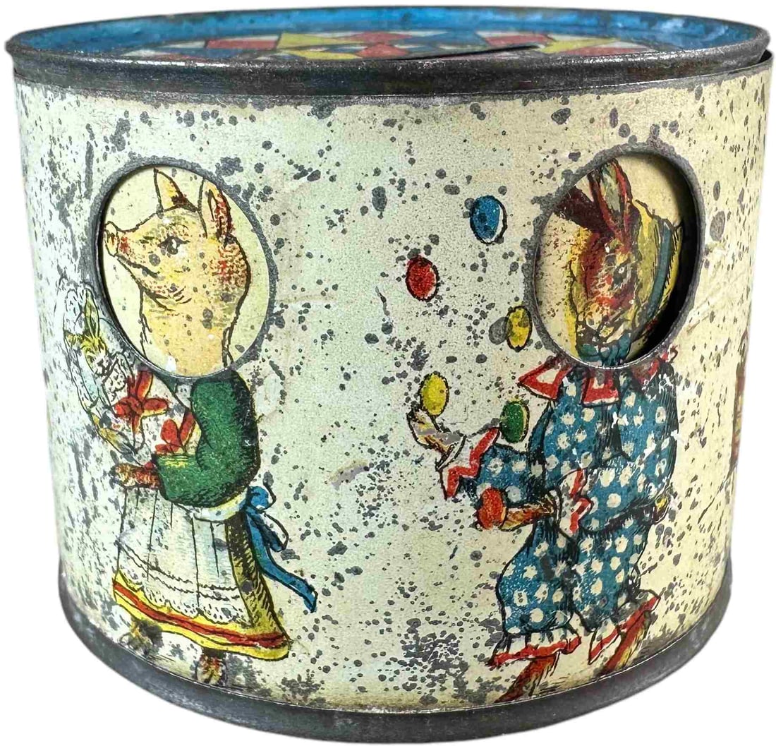 WHIMSICAL FACE CHANGING PENNY TOY BANK (1 of 5)