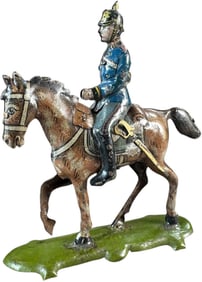 MEIER SOLDIER ON HORSEBACK PENNY TOY