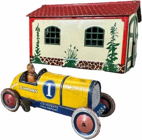 LEHMANN GARAGE WITH RACER