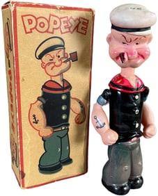 BOXED KOYO JAPAN CELLULOID POPEYE WIND-UP