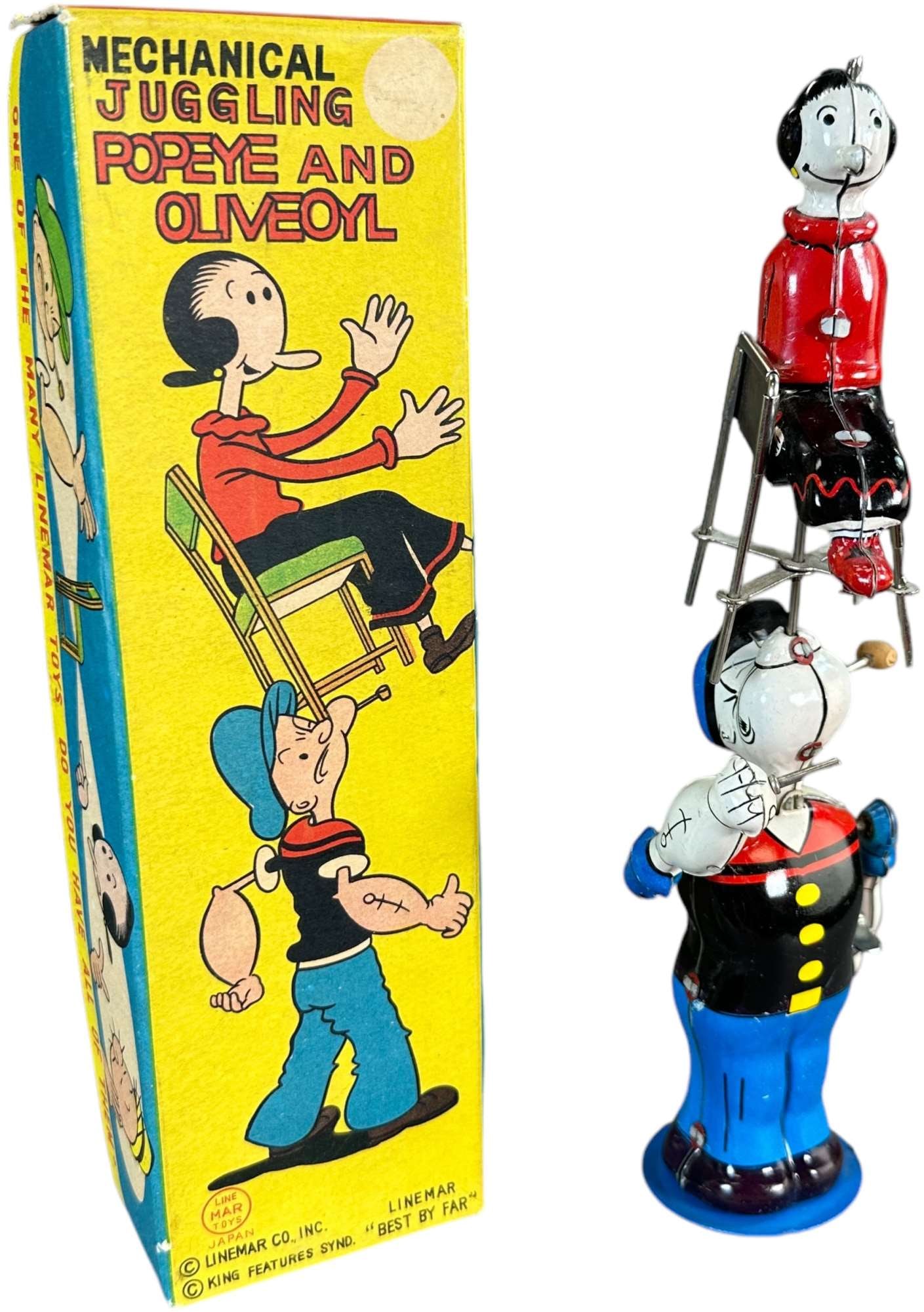 BOXED LINEMAR POPEYE SPINNING OLIVE OYL (1 of 6)