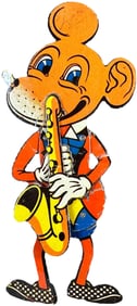 GENERIC MOUSE W/ SAXOPHONE HAND TOY