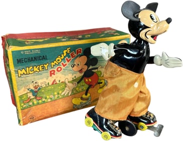 BOXED LINEMAR MICKEY MOUSE ROLLER SKATER