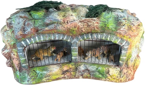 ELASTOLIN TIGER DOUBLE CAGE ZOO ENCLOSURE
