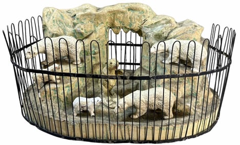 ELASTOLIN POLAR BEAR CAGE ZOO ENCLOSURE