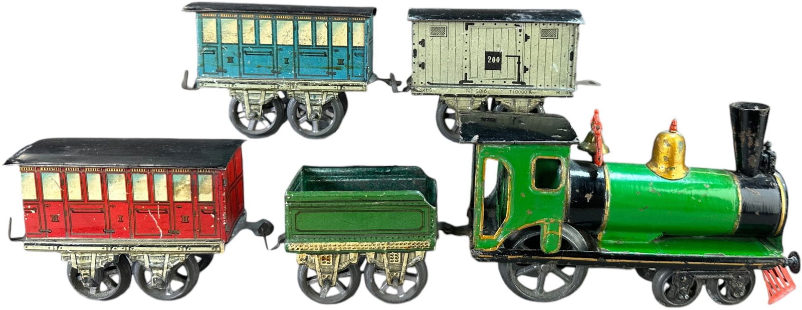 EARLY HAND PAINTED ISSMAYER LOCO SET (1 of 5)
