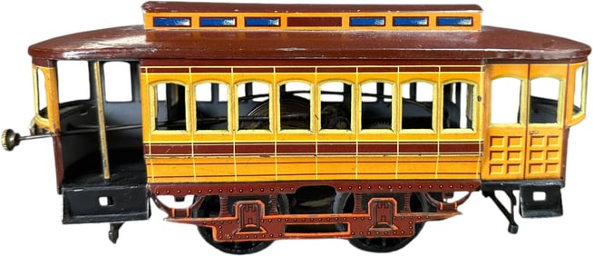 BING CLOCKWORK TROLLEY CAR