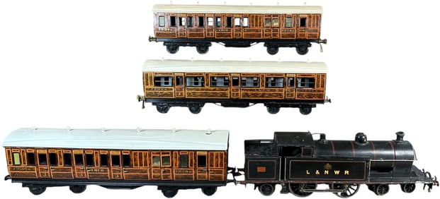 BING LNWR TANK LOCO AND LNER CARS