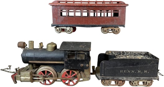ELEKTOY LOCOMOTIVE AND PASSENGER CAR