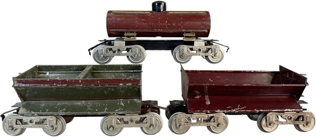 LIONEL HOLLOW RIVET 10 SERIES PENNSYLVANIA CARS