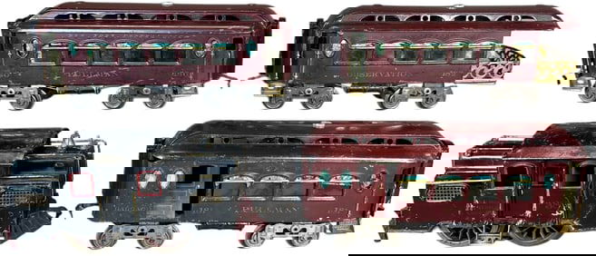 BLACK LIONEL NO. 38 AND 100 SERIES CARS