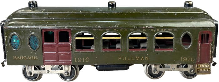 RARE LIONEL KNOBBY ROOF 1910 BAGGAGE CAR