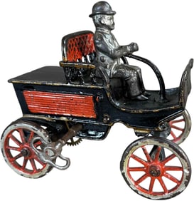 IVES CLOCKWORK HORSELESS RUNABOUT