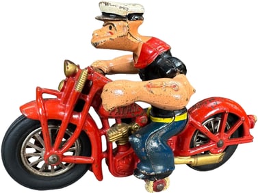 HUBLEY POPEYE ON MOTORCYCLE