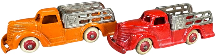 TWO HUBLEY STAKE TRUCKS