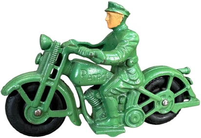 GREEN POLICE PATROL CYCLE